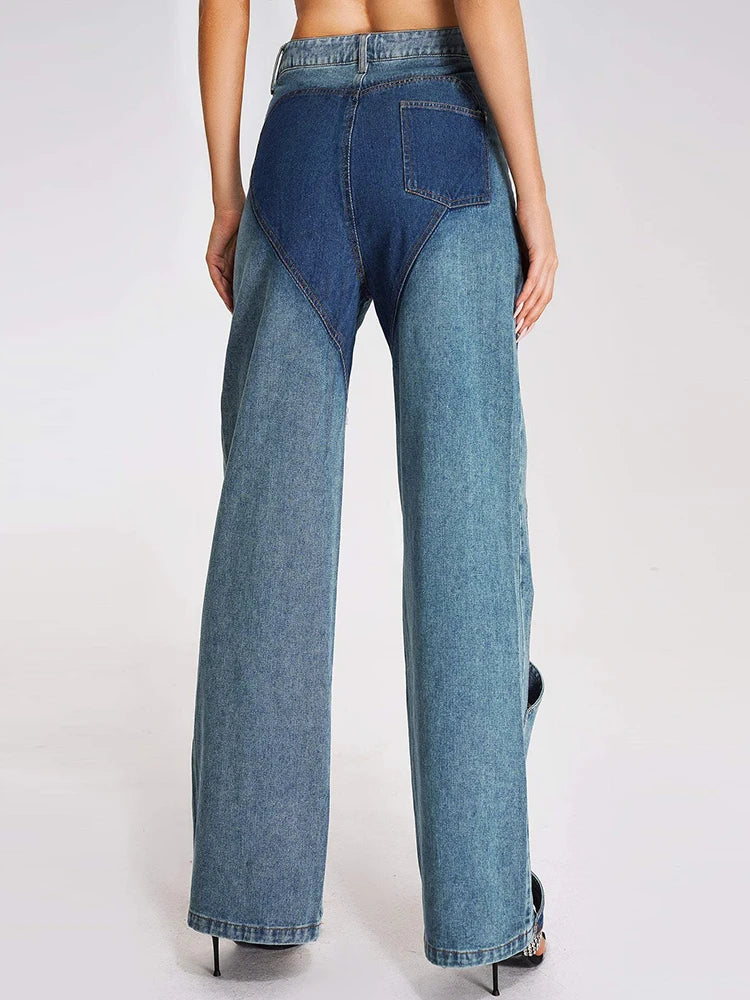 Denim Trousers Straight Jeans