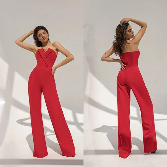 Jumpsuits Sexy Strapless Custom Made