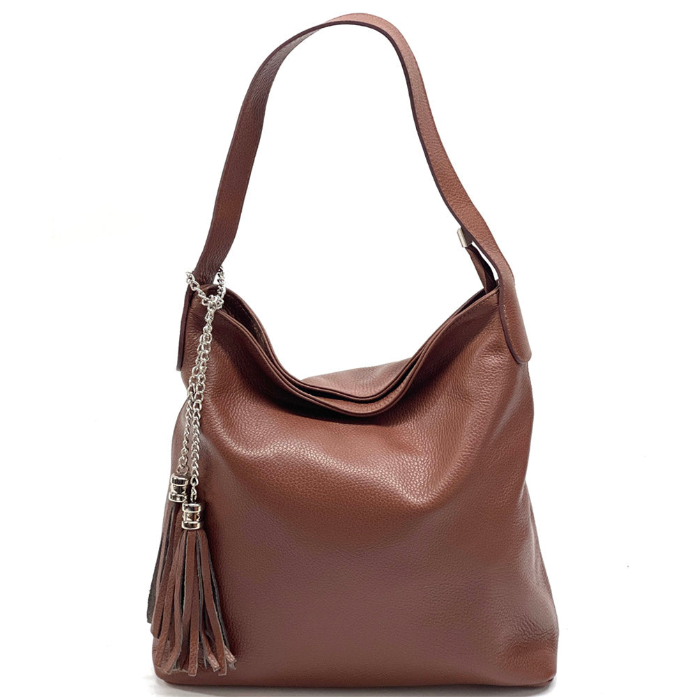 Prudenzia leather shoulder bag