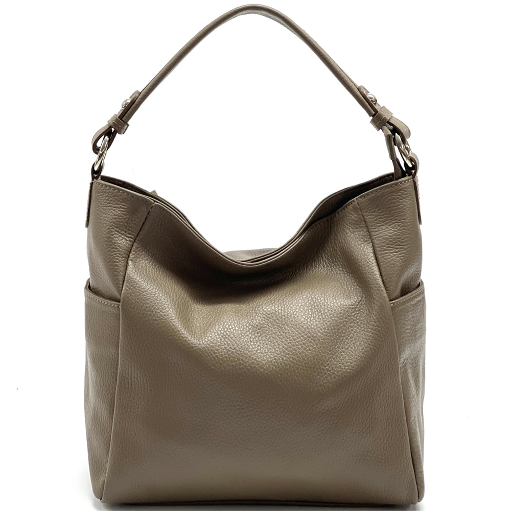 Betta leather shoulder bag