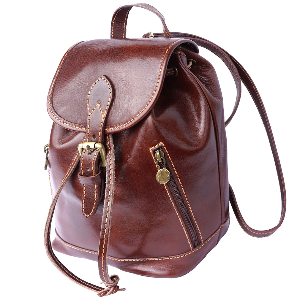 Luminosa Leather Backpack purse