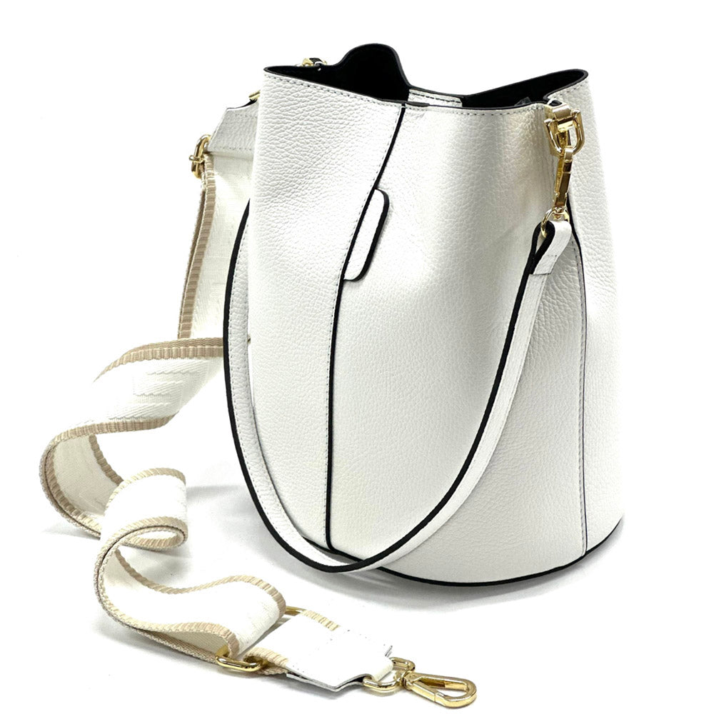 Maddalena GM leather bucket bag