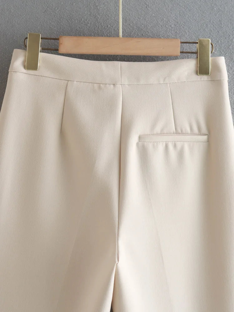 Sleeveless  Button Underwear Style Vest Patch Pocket White Crop Top