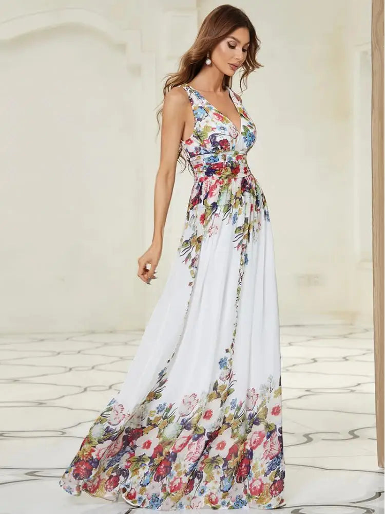Chiffon Elegant Prom Women Dress