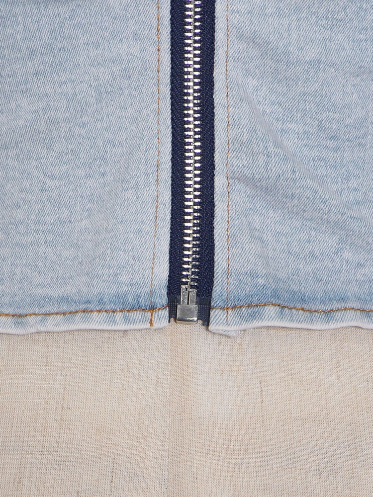 Sets Two Pieces Denim Vest Off Shoulder Crop Top High Waist Straight Long Trousers Jeans