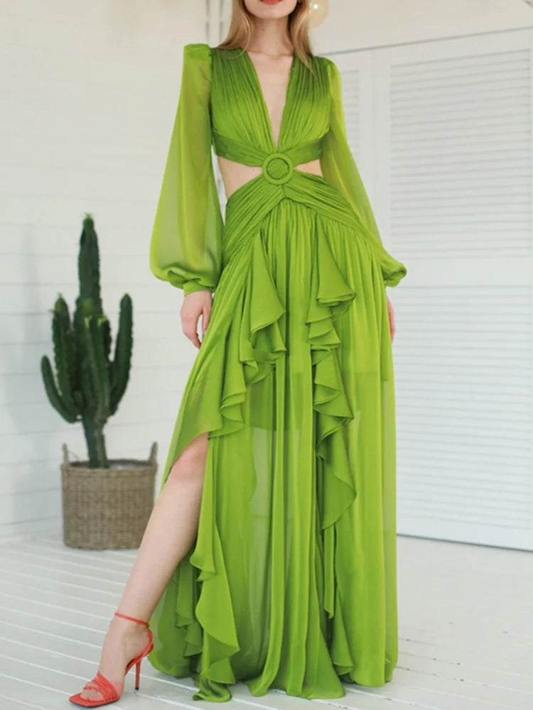 Carla Casual Green Dress