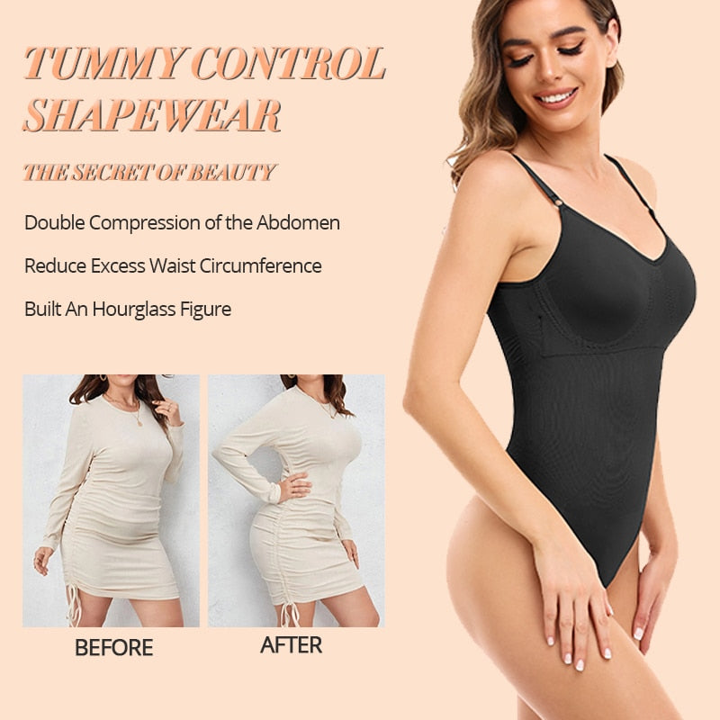 Thong Bodysuit for Tummy Control Shapewear