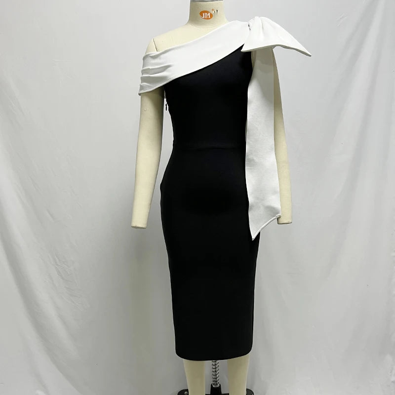 One-shoulder Strap Dress