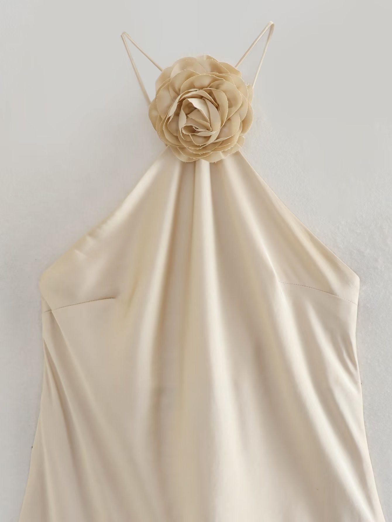3D Flower Midi Soft Long Dress