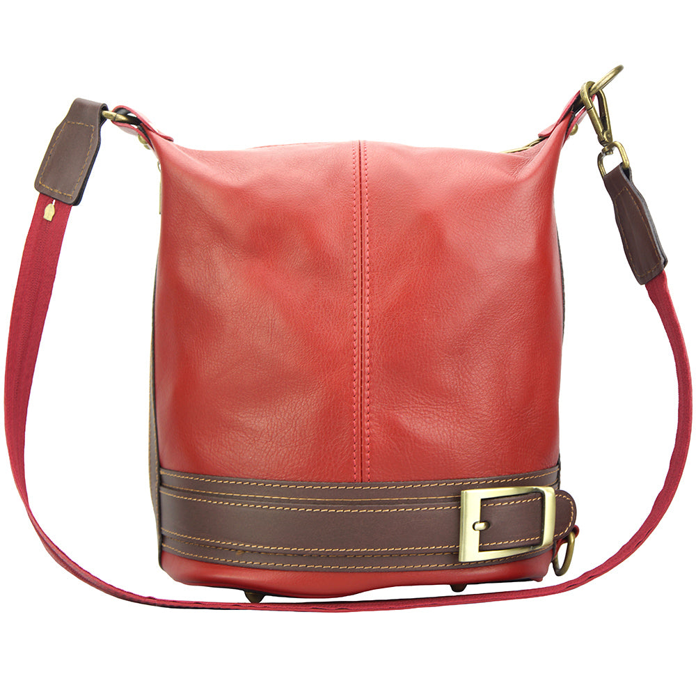 Caterina leather bucket bag