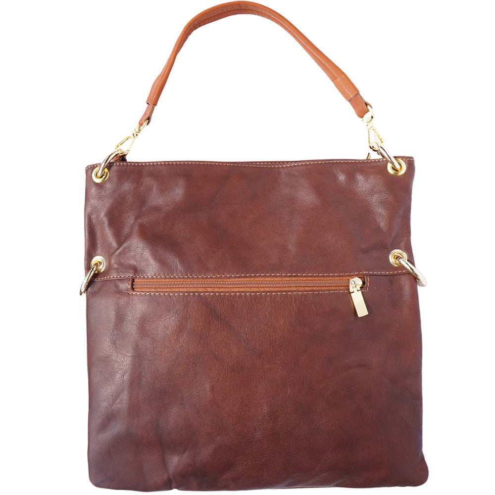 Monica leather shoulder bag
