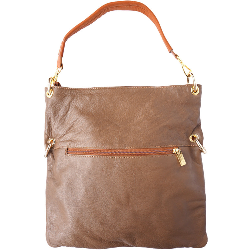 Monica leather shoulder bag