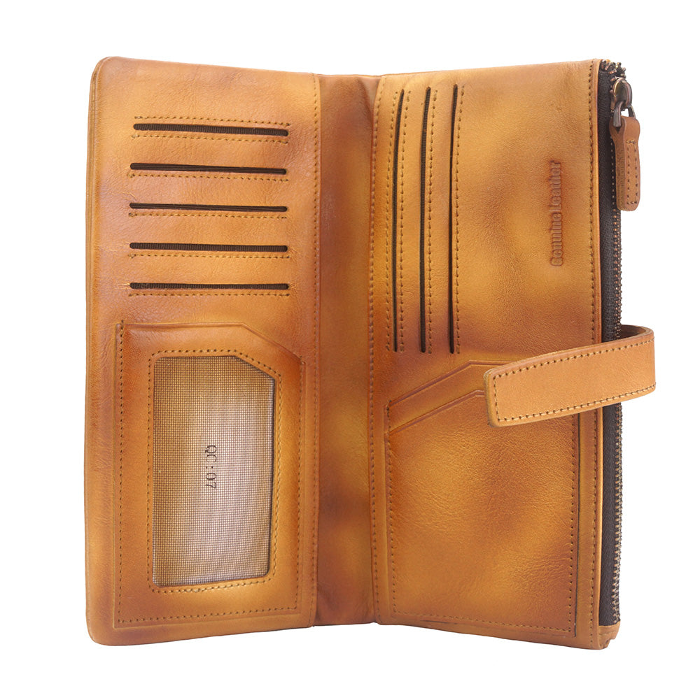 Wallet Agostino in vintage leather
