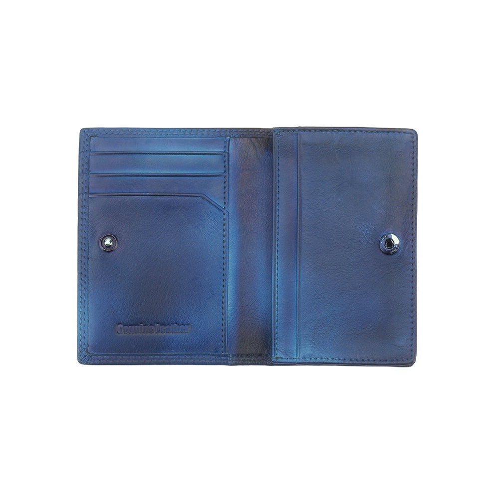 Card Holder Enveloppe in vintage leather