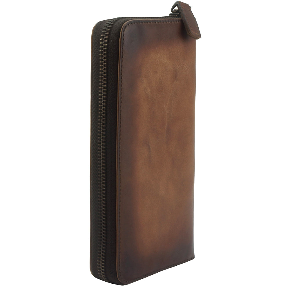 Wallet ZIPPY with Vintage cow leather