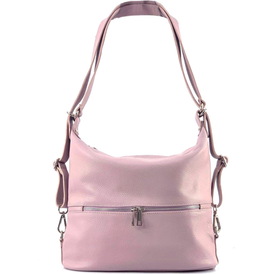 Bougainvillea leather backpack