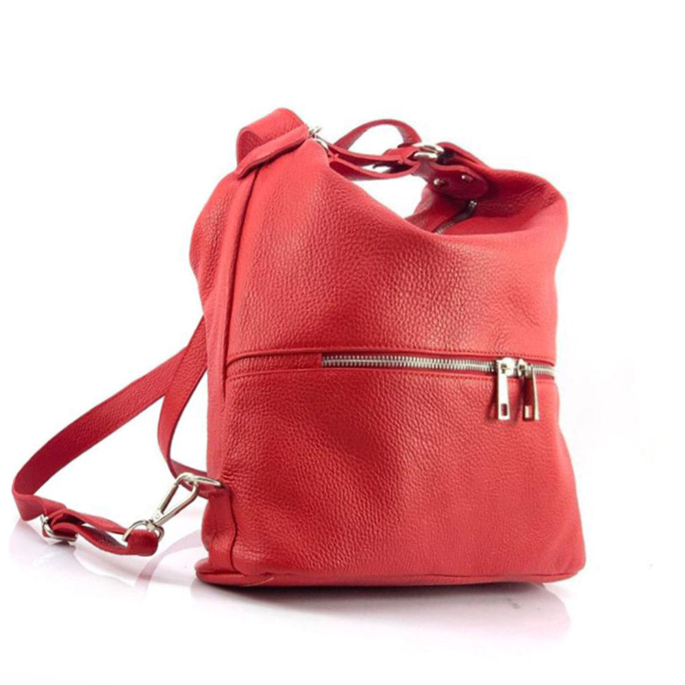 Bougainvillea leather backpack