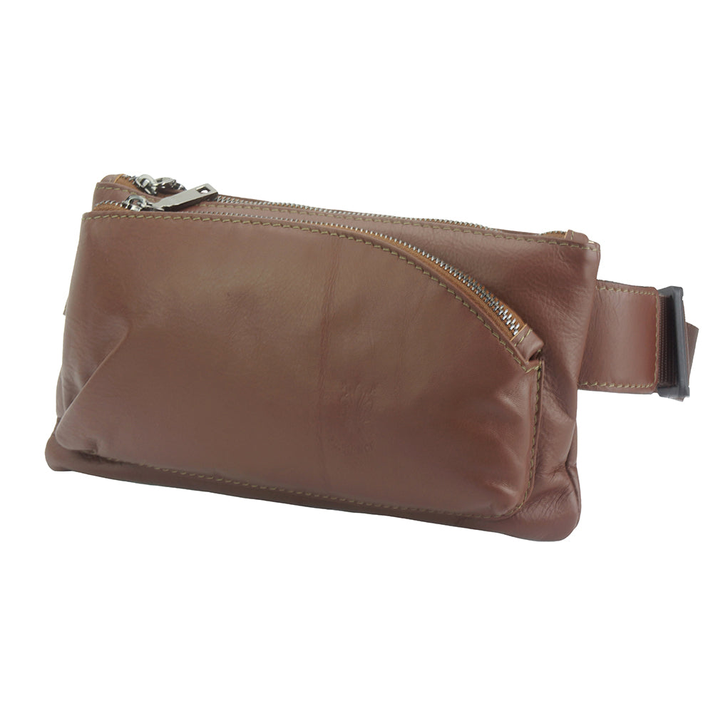 Waist bag in leather Vivaldo