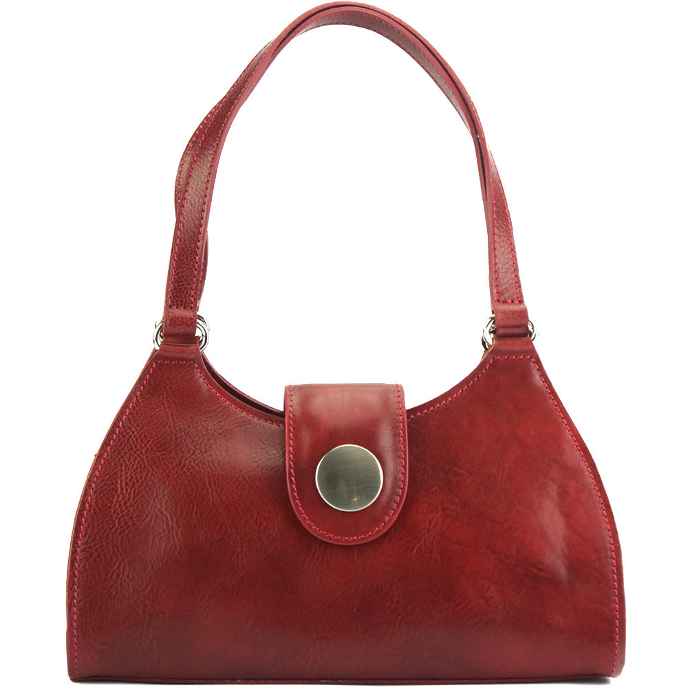 Florina leather handbag red