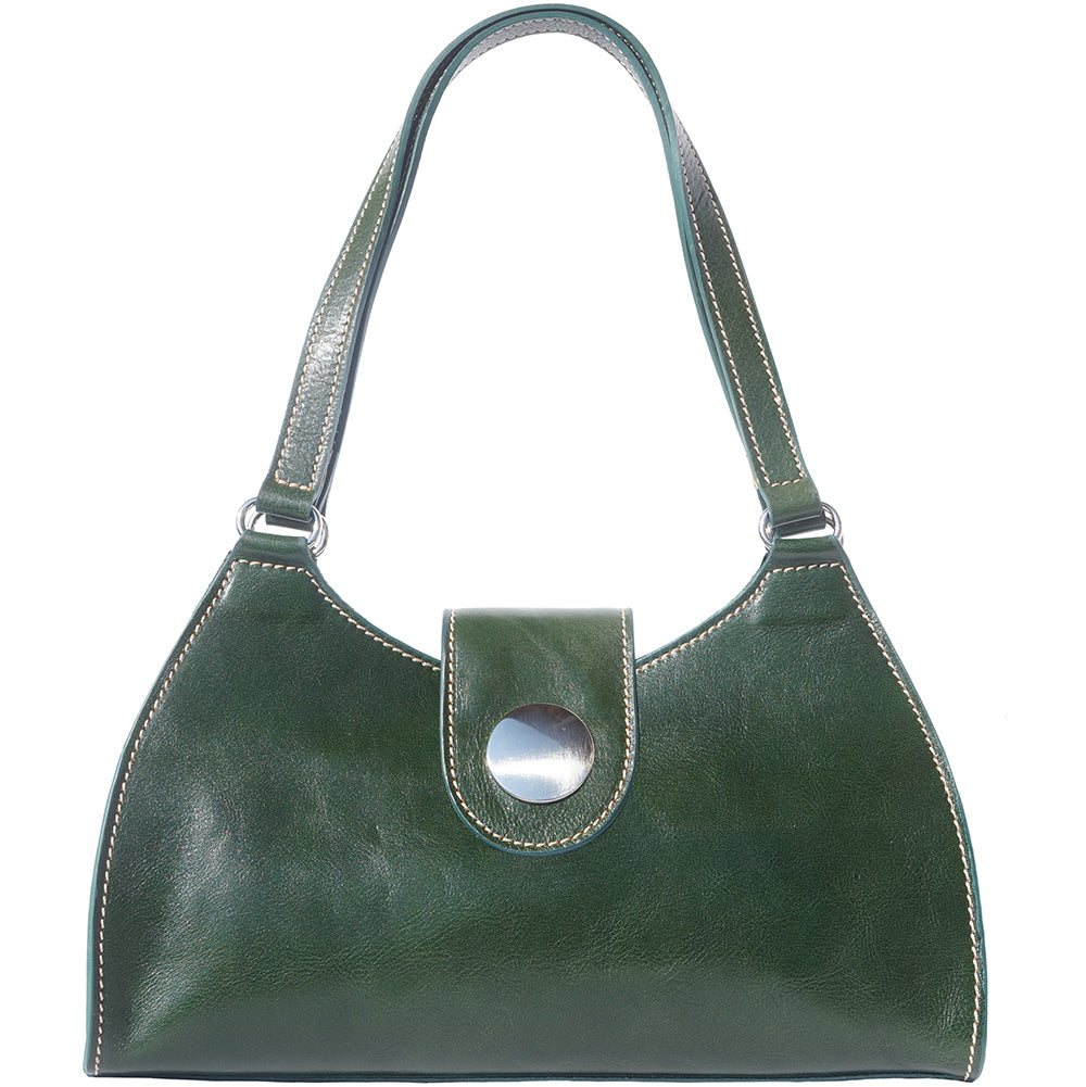 Florina leather handbag green