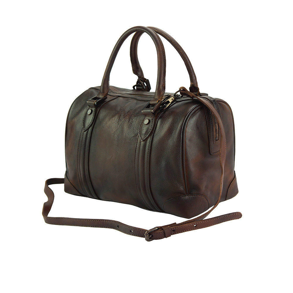 Fulvia Leather Boston Bag