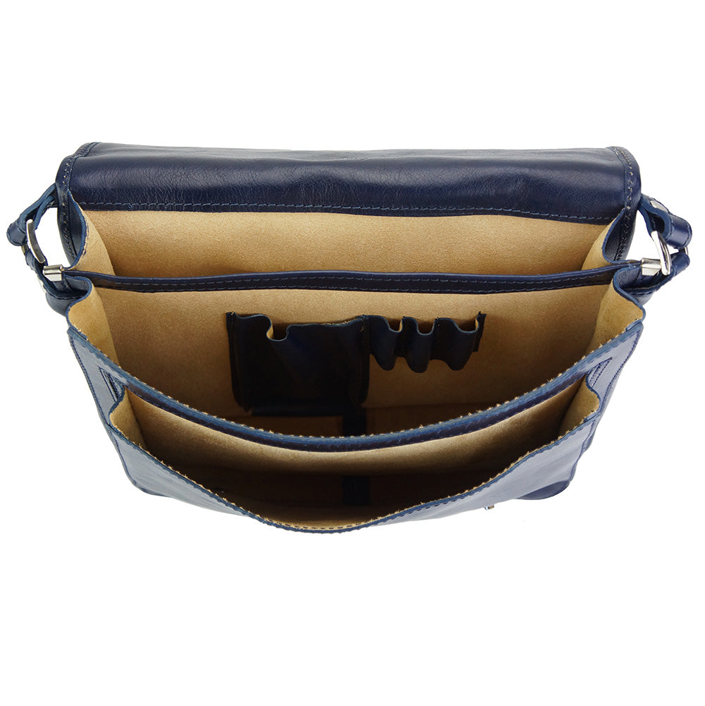 Palmira Leather Messenger Bag