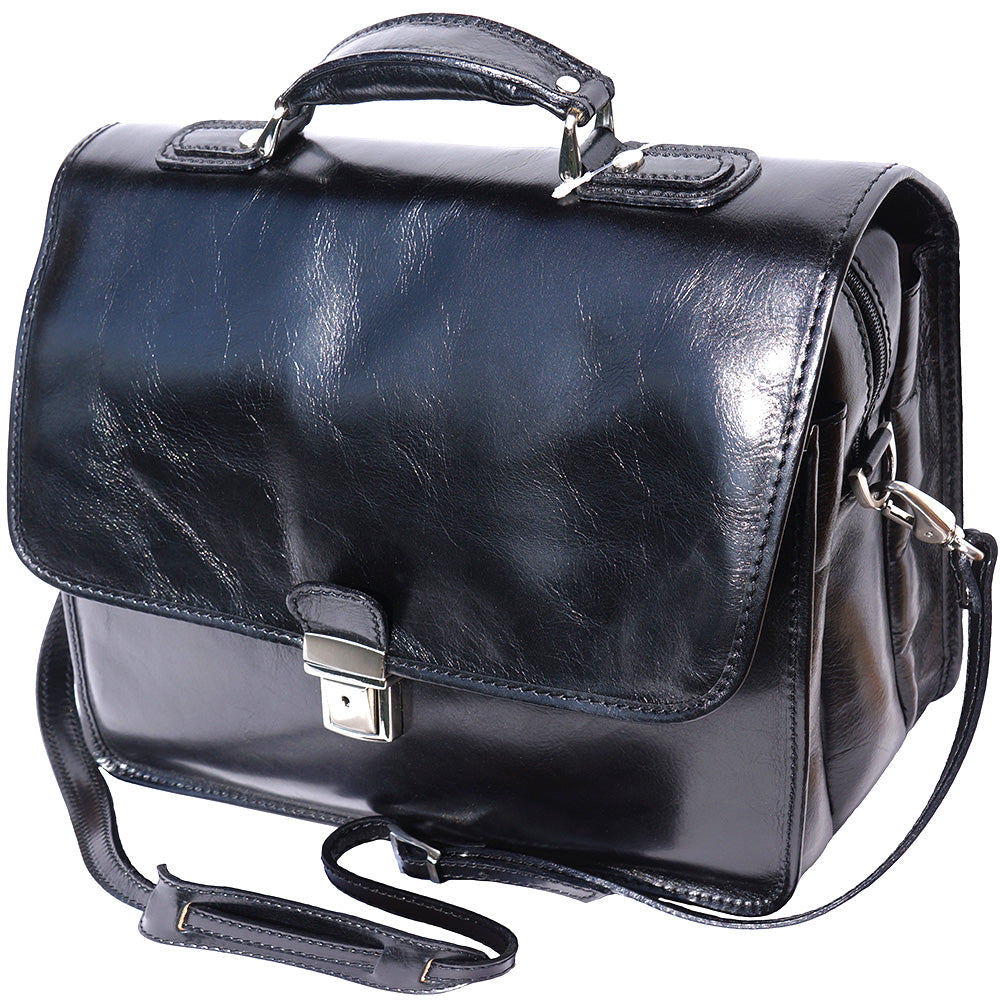 Leather briefcase with Laptop compartment inside