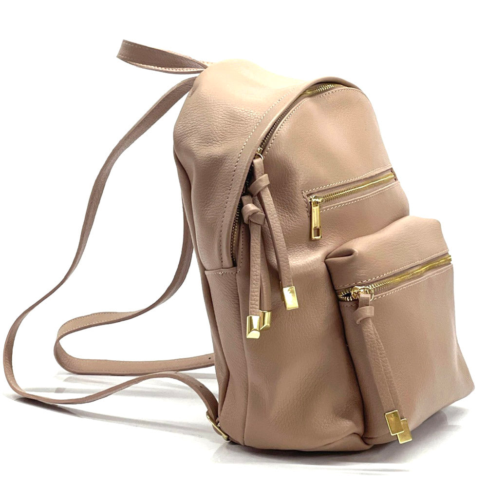 Fiorella leather backpack