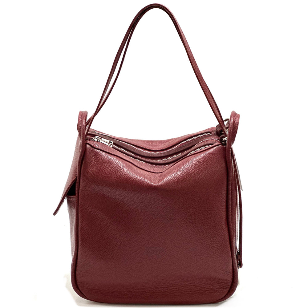 Caterina leather bucket bag