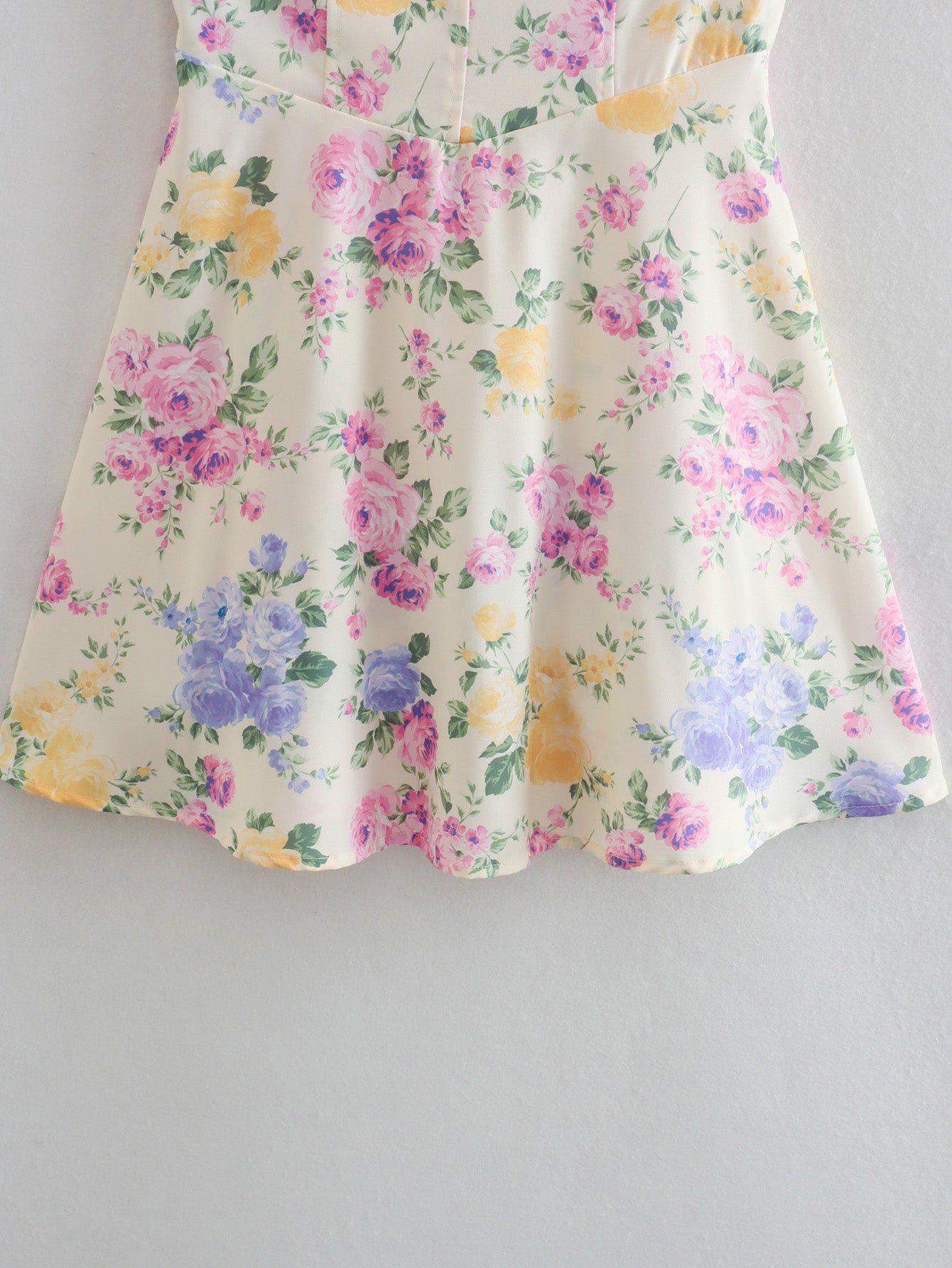 High Waist Floral Printing Slip Dress
