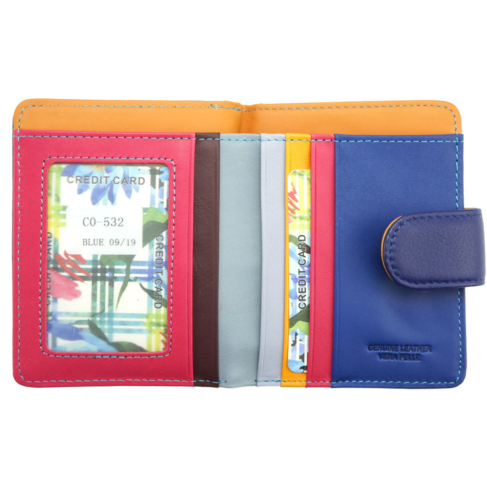 Flora leather wallet