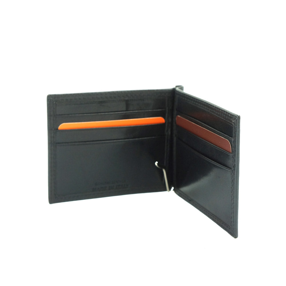 Genuine calfskin Leather wallet Gianni V